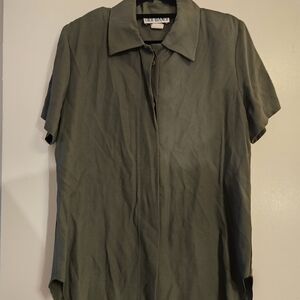Coco Bianco Olive Button Down Shirt